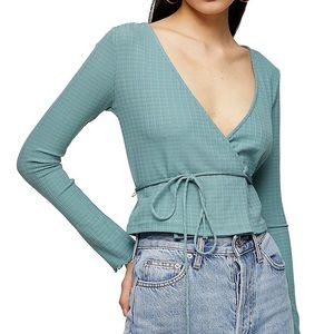 Topshop Wrap Top
